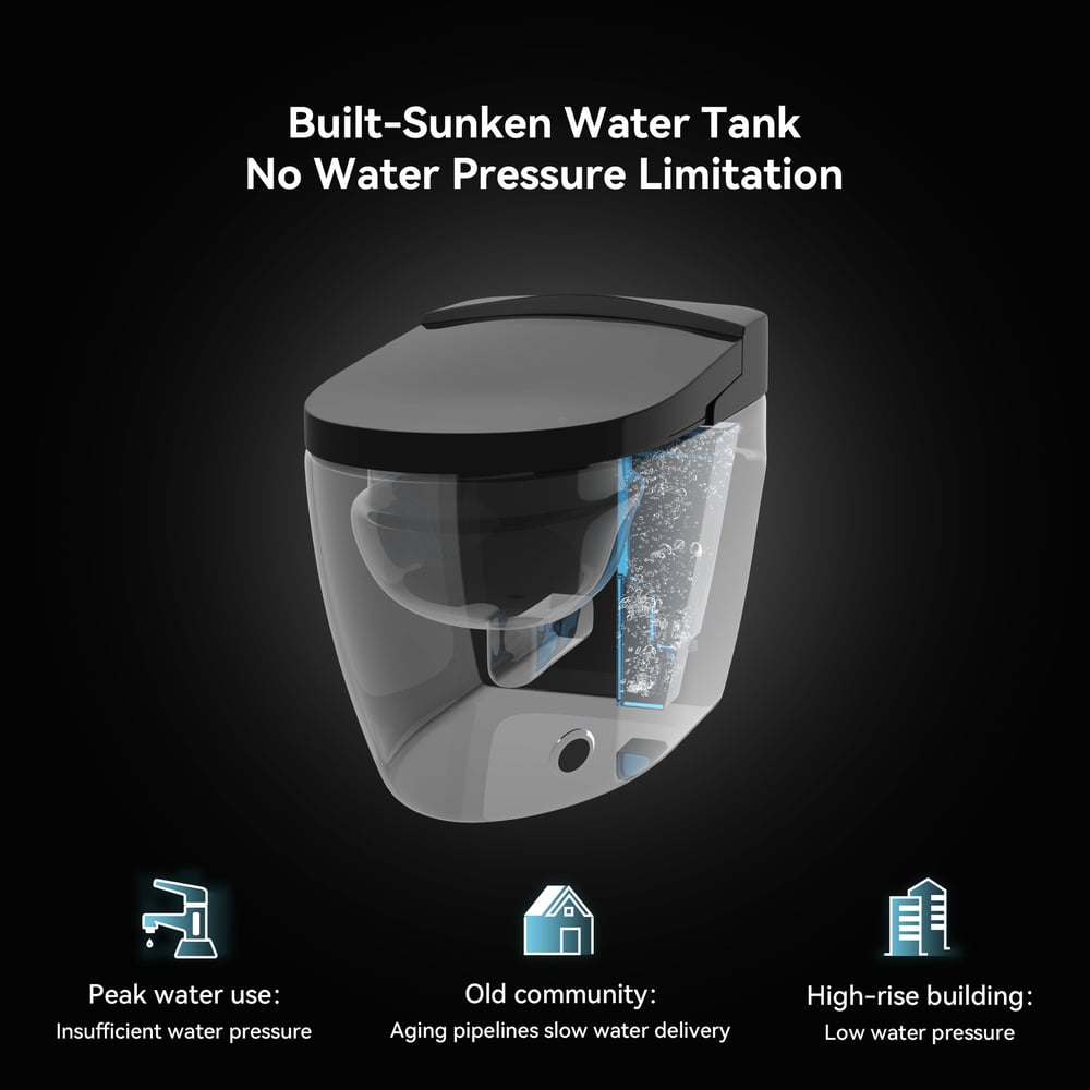 Hynova AX6 Automatic Smart Bidet Toilet with Power-off Flush | Auto Deodorization window image