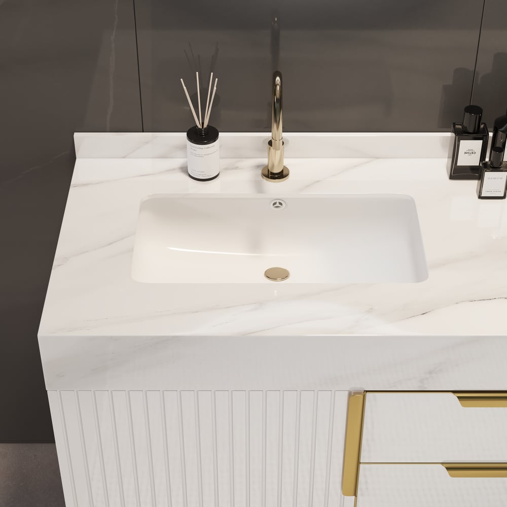 Aro Meuble de salle de bain double vasque 120 cm image de fenêtre