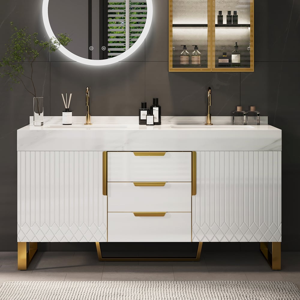 Aro Meuble de salle de bain double vasque 120 cm image de fenêtre