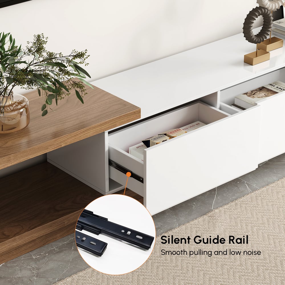 Quoint Extendable TV Stand with 3 Drawers(1790mm-2550mm)