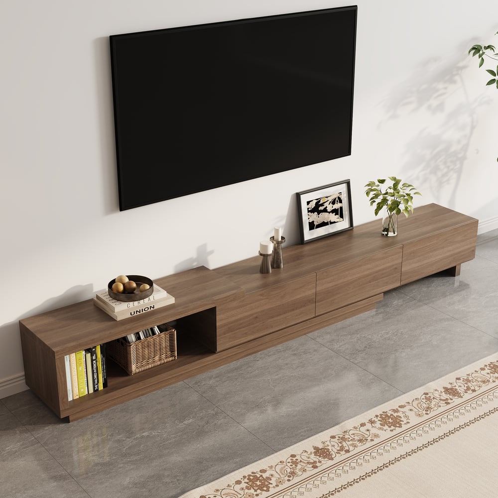 Customer Reviews for Quoint Extendable Walnut TV Stand with 3 Drawers(1800mm-2540mm)