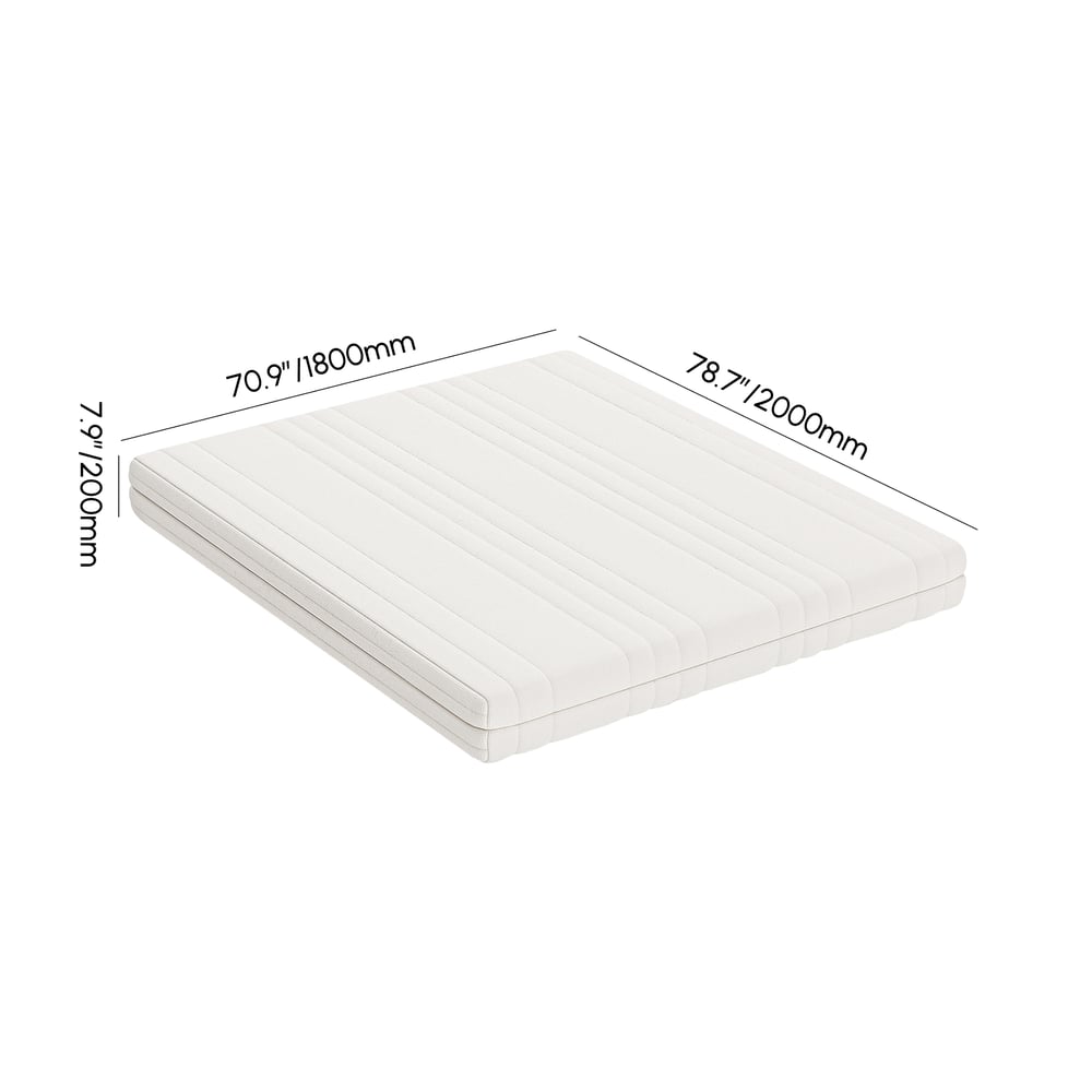 Machine Washable, Soft and Supportive Multi-Layer Mattress, 180x200 cm weights dimensions image