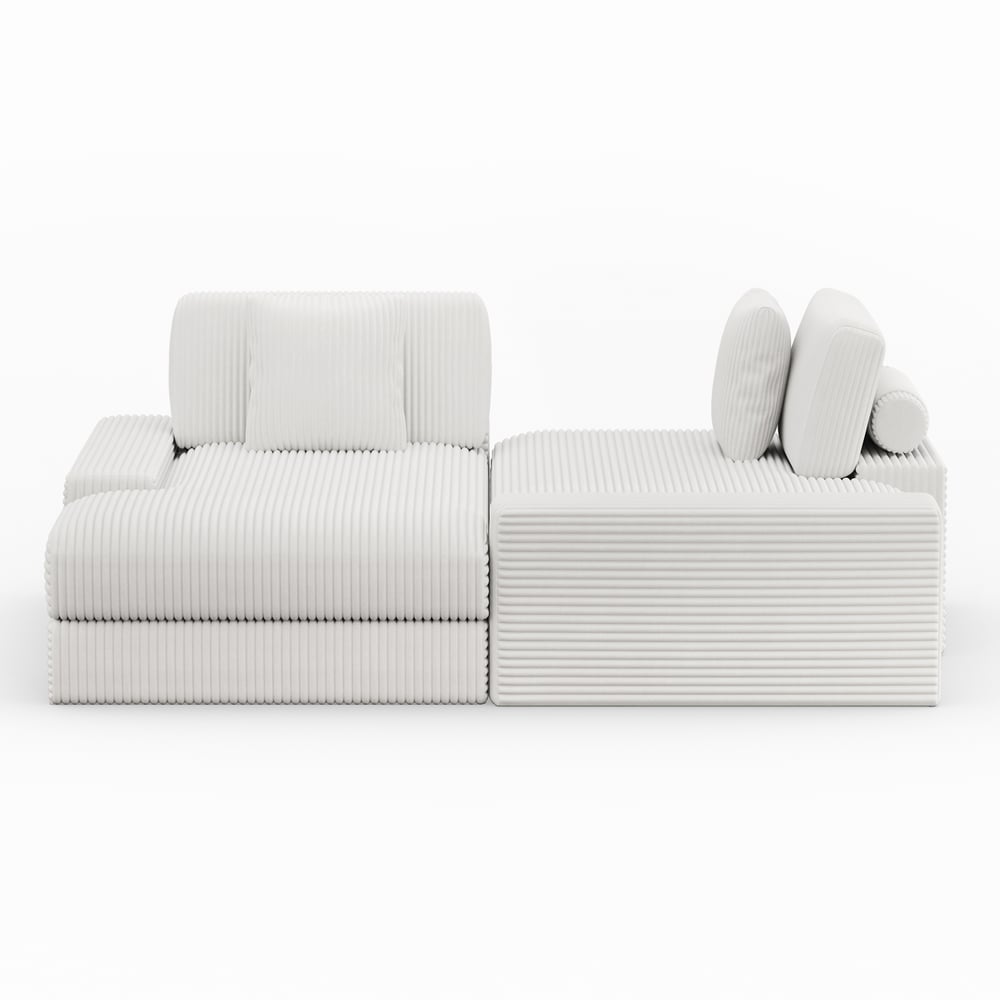 Corduroy Sofa Bed with deep seat window image
