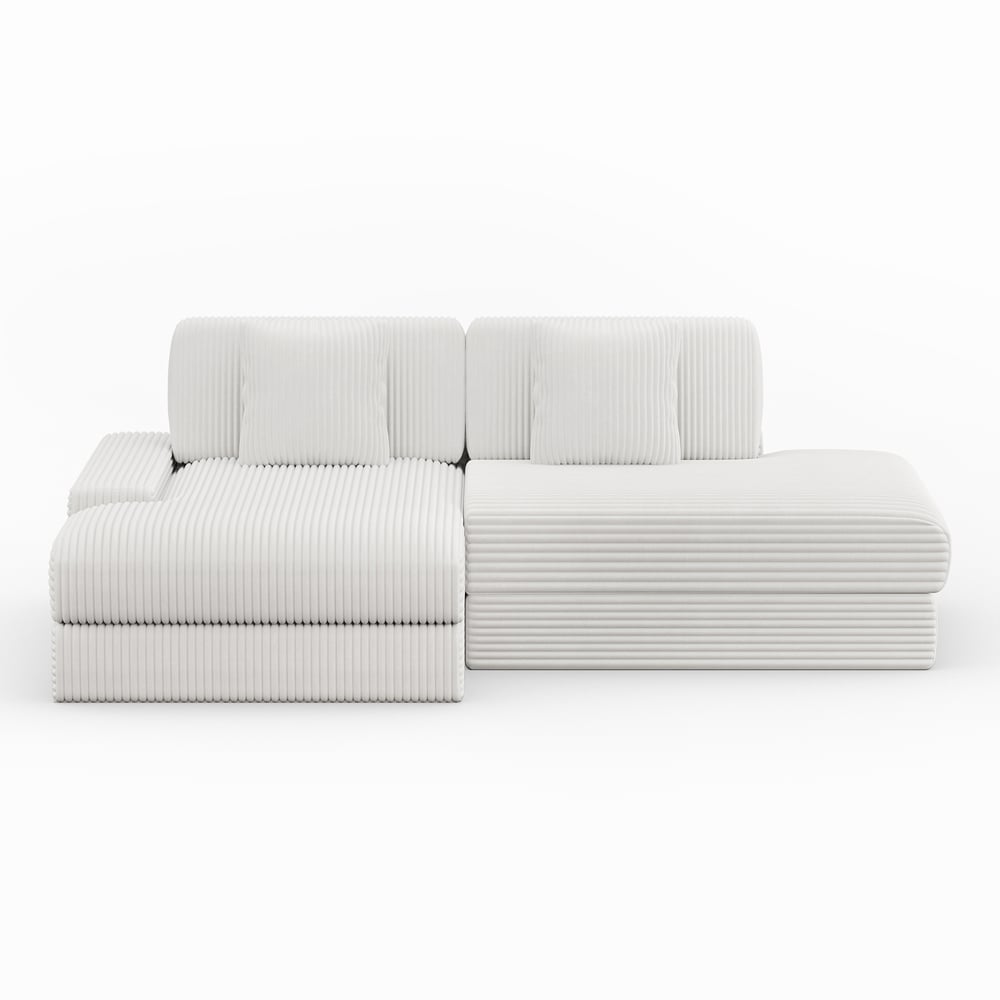 Corduroy Sofa Bed with deep seat window image