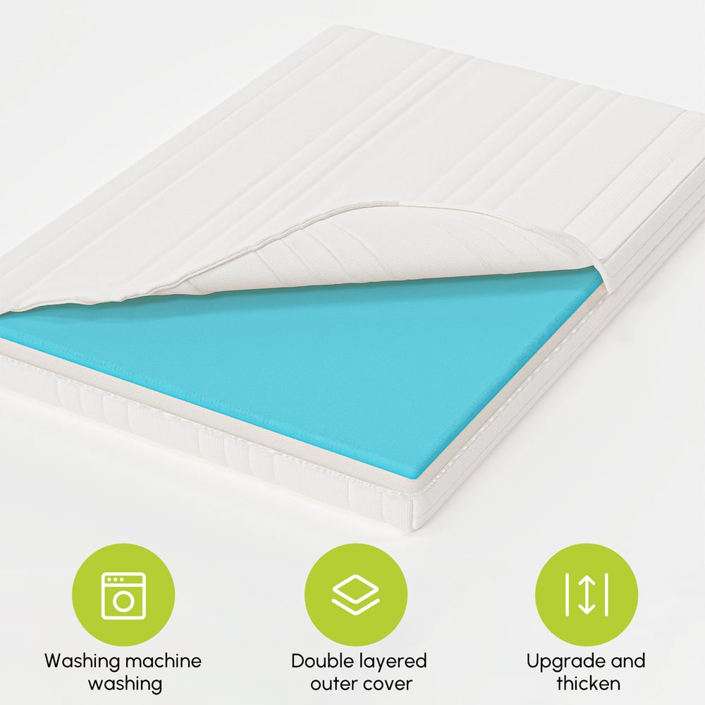 Machine-washable, soft and supportive multi-layer mattress, 140x200 cm window image