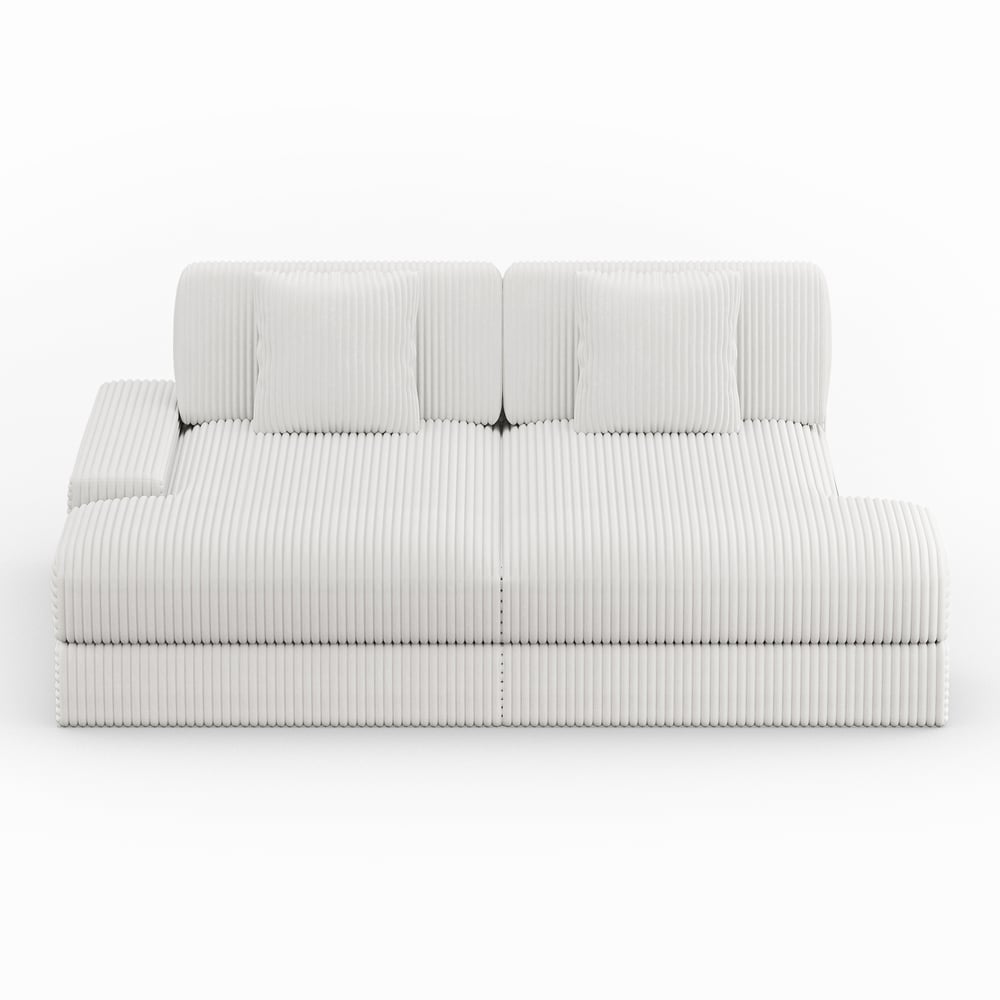 Corduroy Sofa Bed with deep seat window image