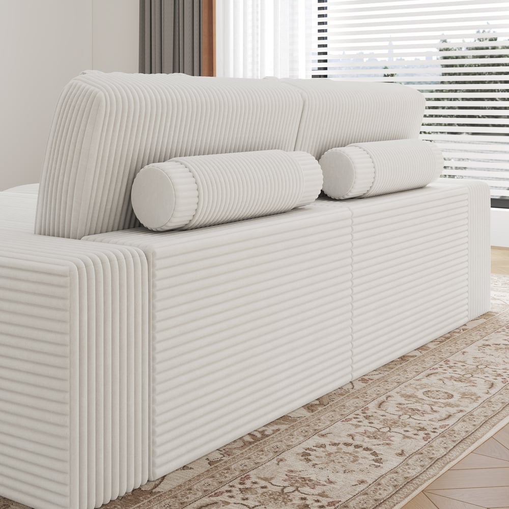 Corduroy Sofa Bed with deep seat window image
