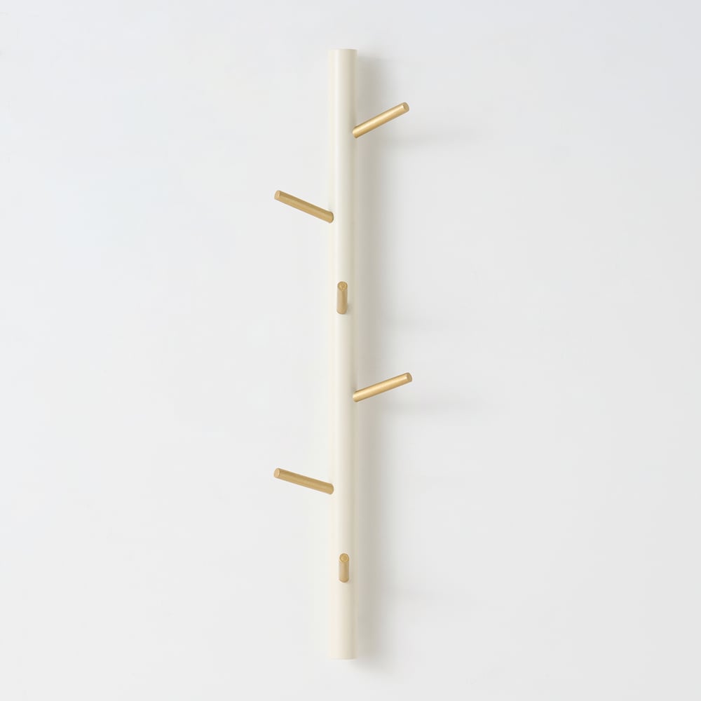 Luxury 6-Hook Wall Mounted Coat Rack in Gold with High Load-Bearing and Paint Process window image