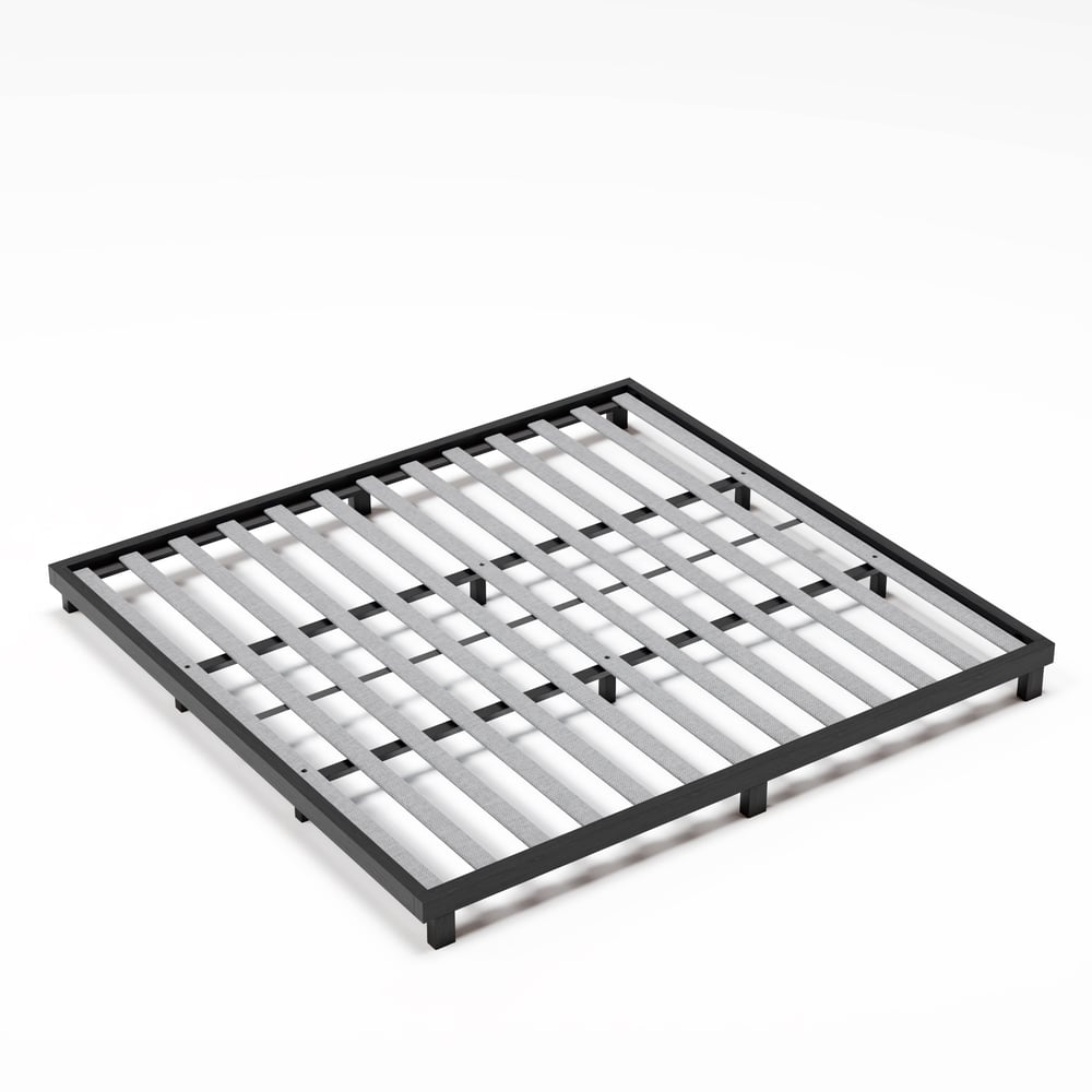 Japanese Style Black King Floor Bed window image
