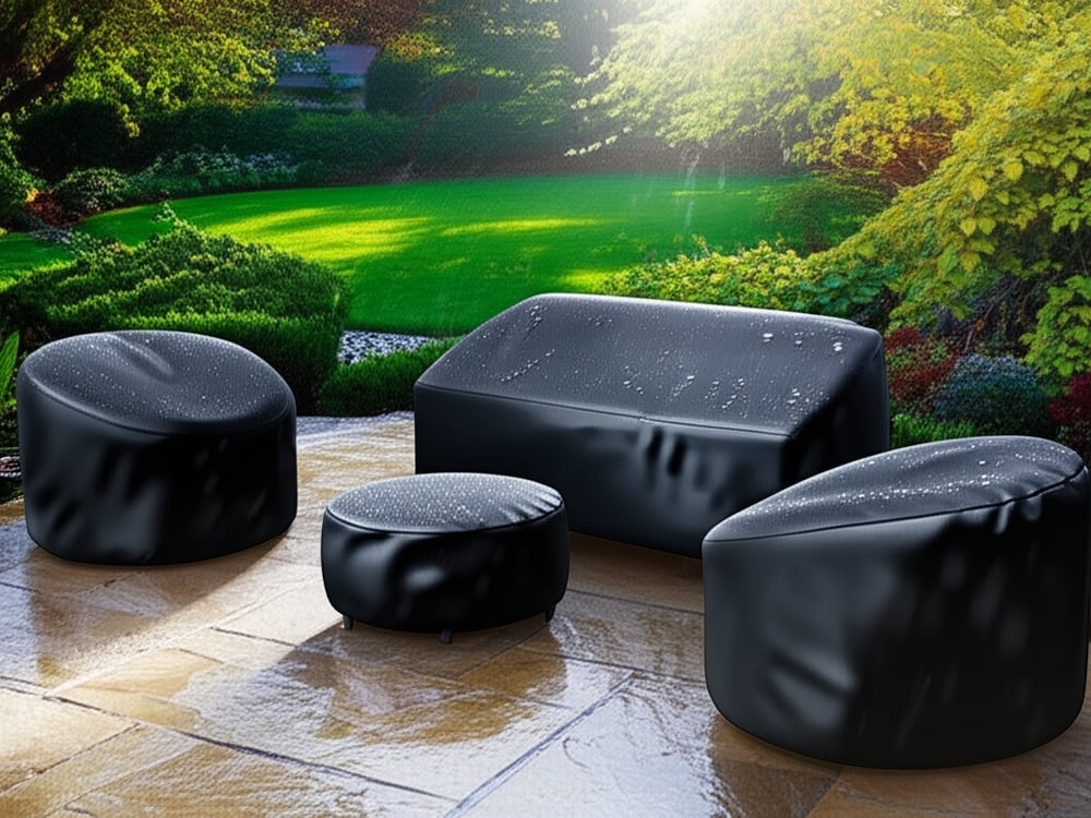 600D Tough Canvas Waterproof Outdoor Patio Furniture Covers window image