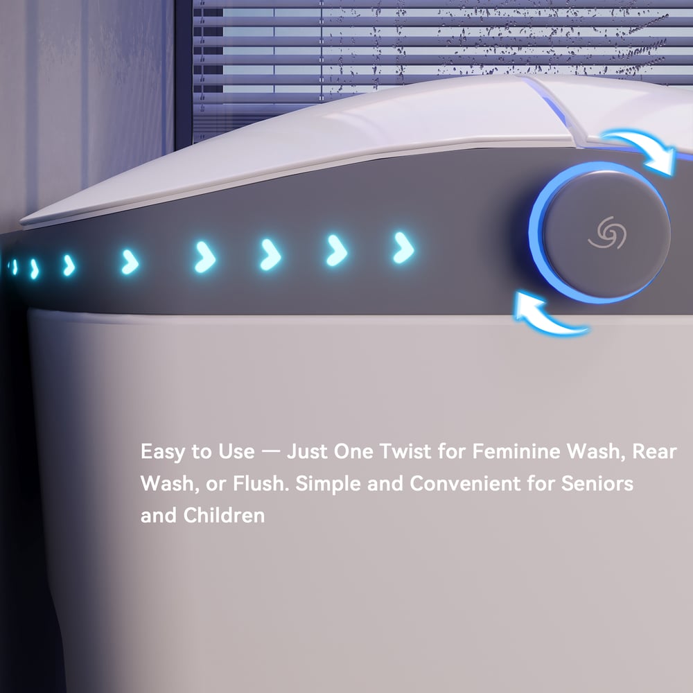 Nexin C4 Smart Bidet Toilet with Auto Flush, Heated Seat & UV Sterilization