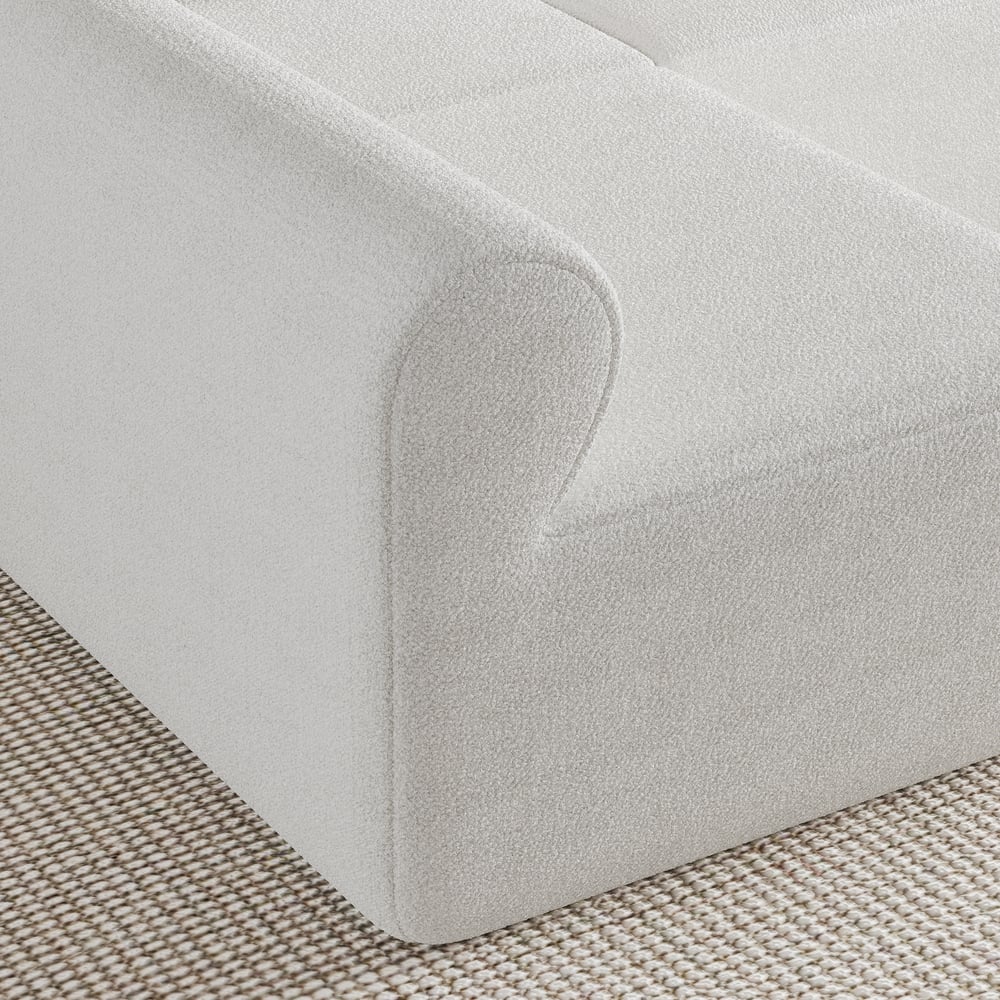 120" 6-Piece Boucle Modular Sectional