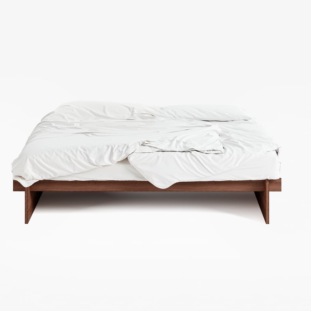 Japanese Style Solid Wood King Size Floor Bed Frame