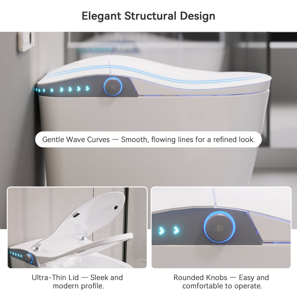 Nexin C4 Smart Bidet Toilet with Auto Flush, Heated Seat & UV Sterilization
