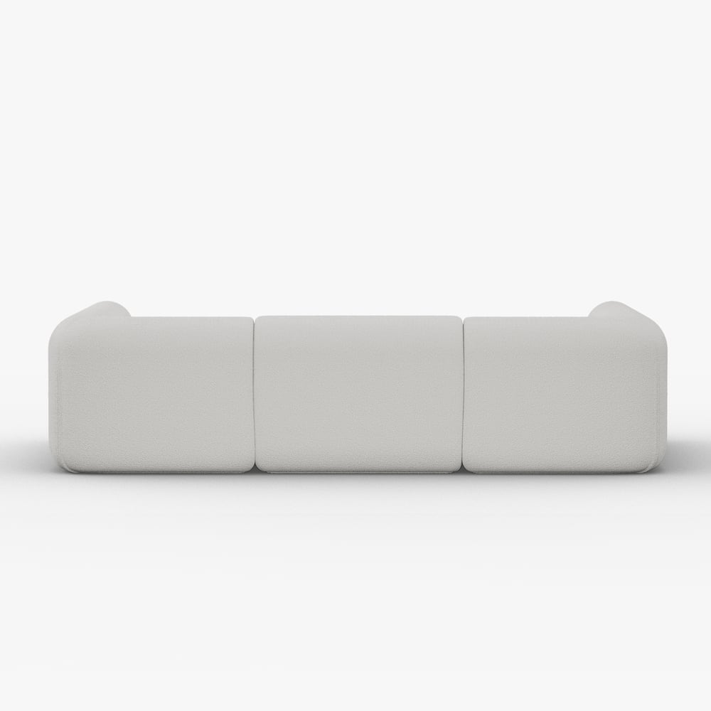 120" 6-Piece Boucle Modular Sectional