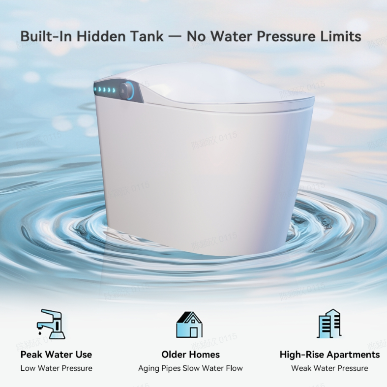 Nexin C4 Smart Bidet Toilet with Auto Flush, Heated Seat & UV Sterilization