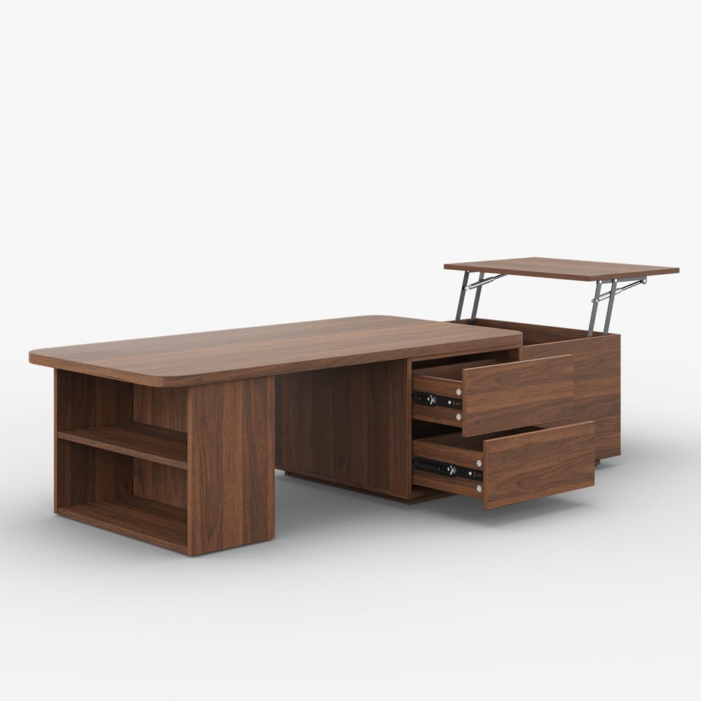 Lift-Top Coffee Table with Extendable Design & Storage(47"-63") window image