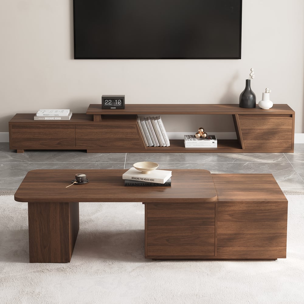 Lift-Top Coffee Table with Extendable Design & Storage(47"-63") window image
