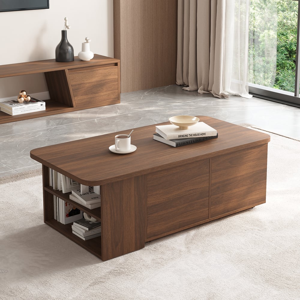 Lift-Top Coffee Table with Extendable Design & Storage(47"-63") window image