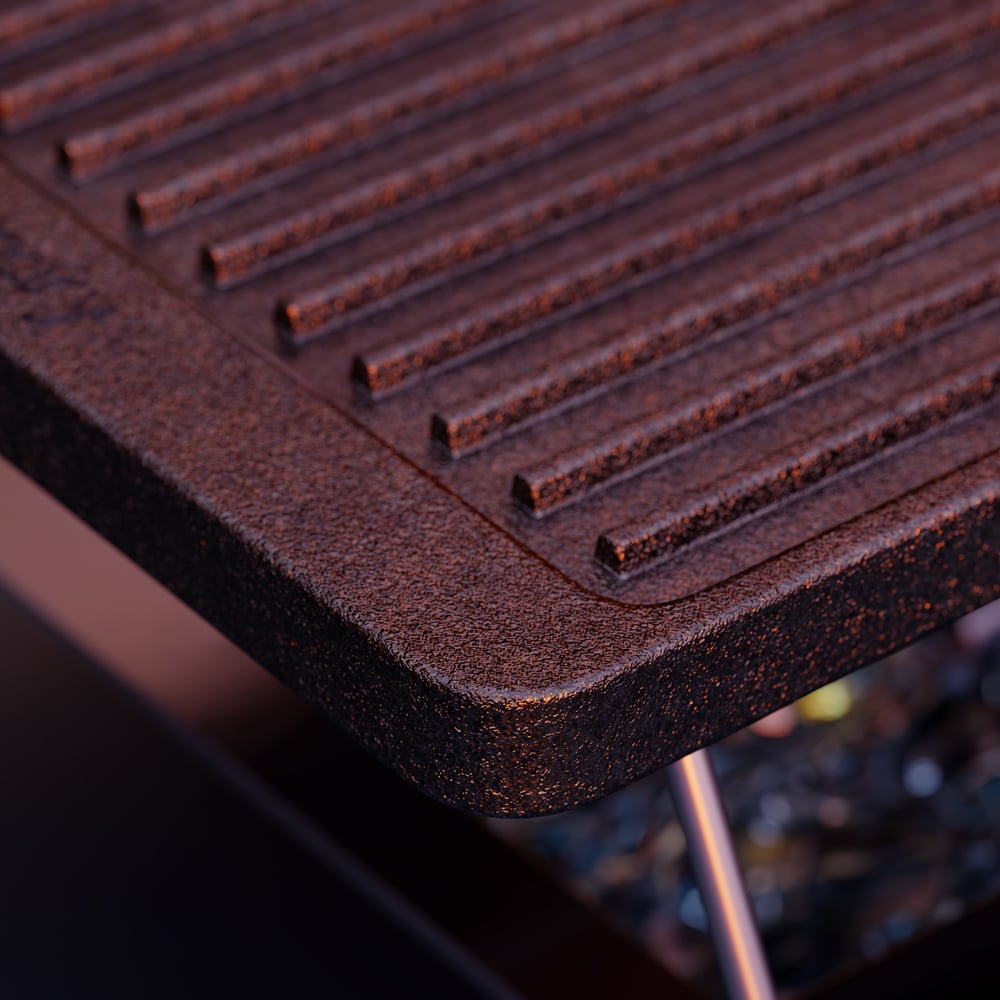 Cast Iron Grill & Griddle for All Cooktops - 2-Piece Nonstick Set window image