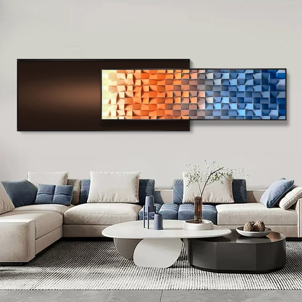 59"× 15.7" Modern Adjustable Length Gradient  Wall Decor window image