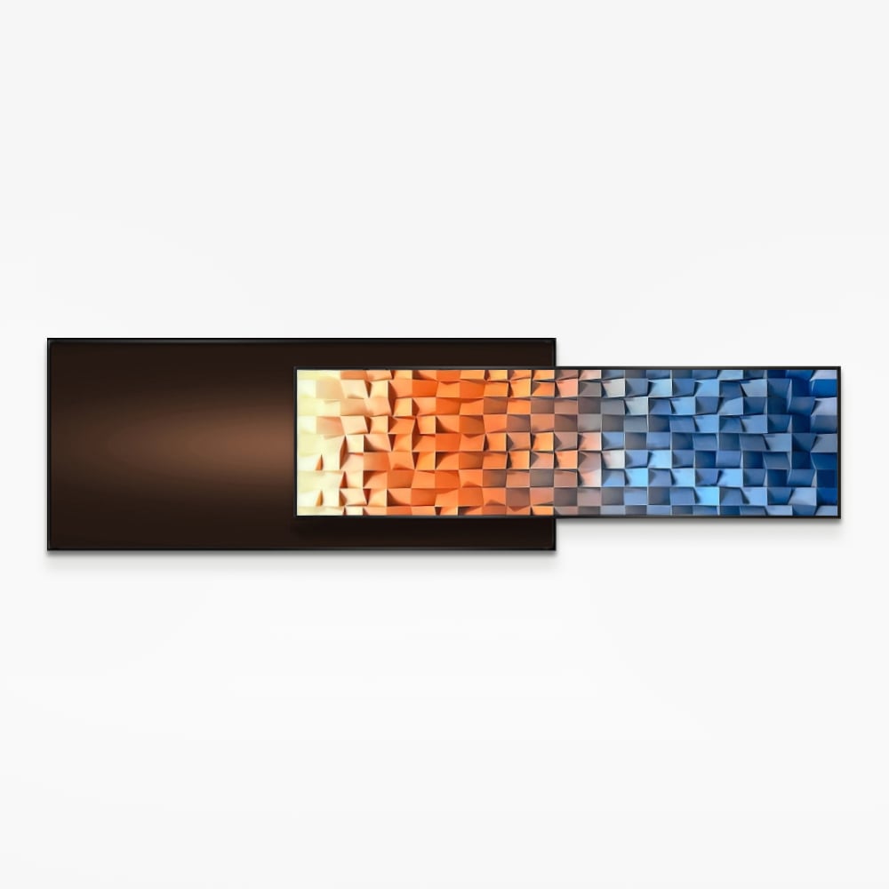 59"× 15.7" Modern Adjustable Length Gradient  Wall Decor window image