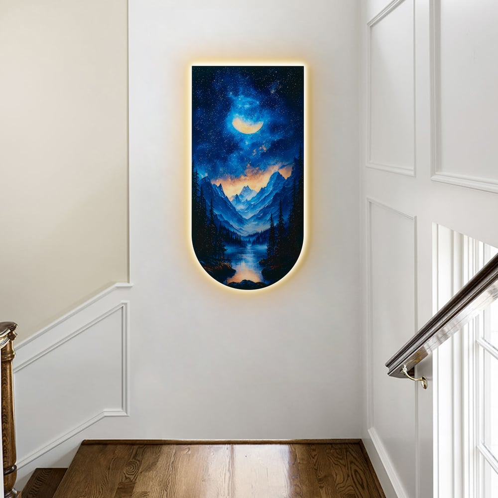 31.5" Galaxy Wall Hanging with Warm LED Light & Remote Control window image