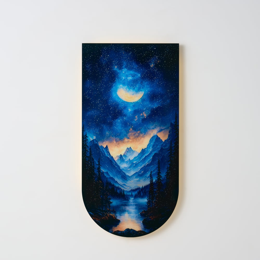 31.5" Galaxy Wall Hanging with Warm LED Light & Remote Control window image