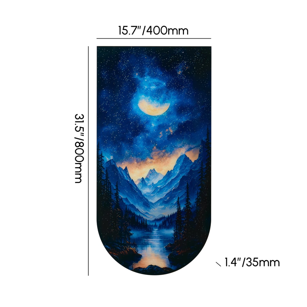 31.5" Galaxy Wall Hanging with Warm LED Light & Remote Control weights dimensions image