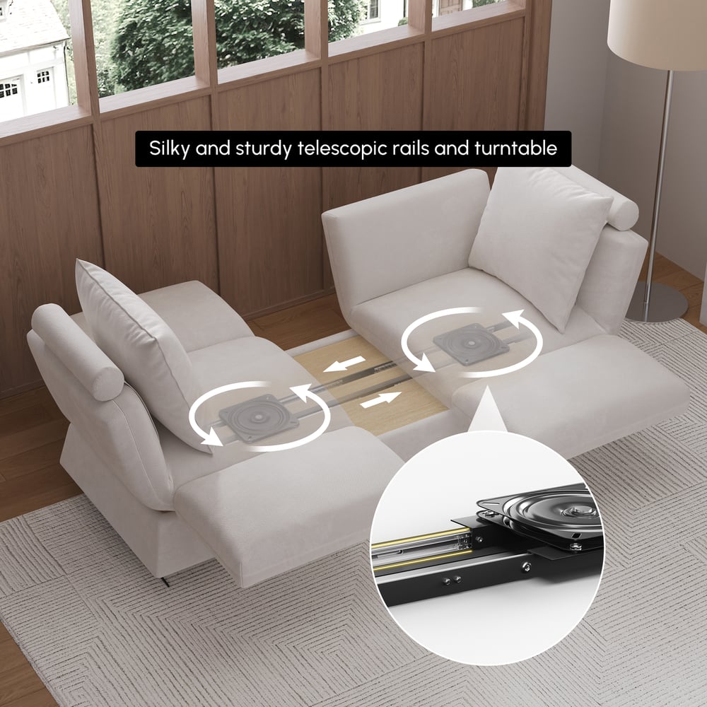 Otočná rozkládací pohovka obrázek okna