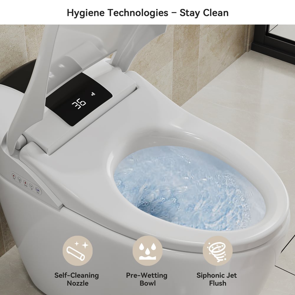 Hynova AX8 Pro Smart Toilet with Auto Lid, UV Sterilization & Voice Control window image