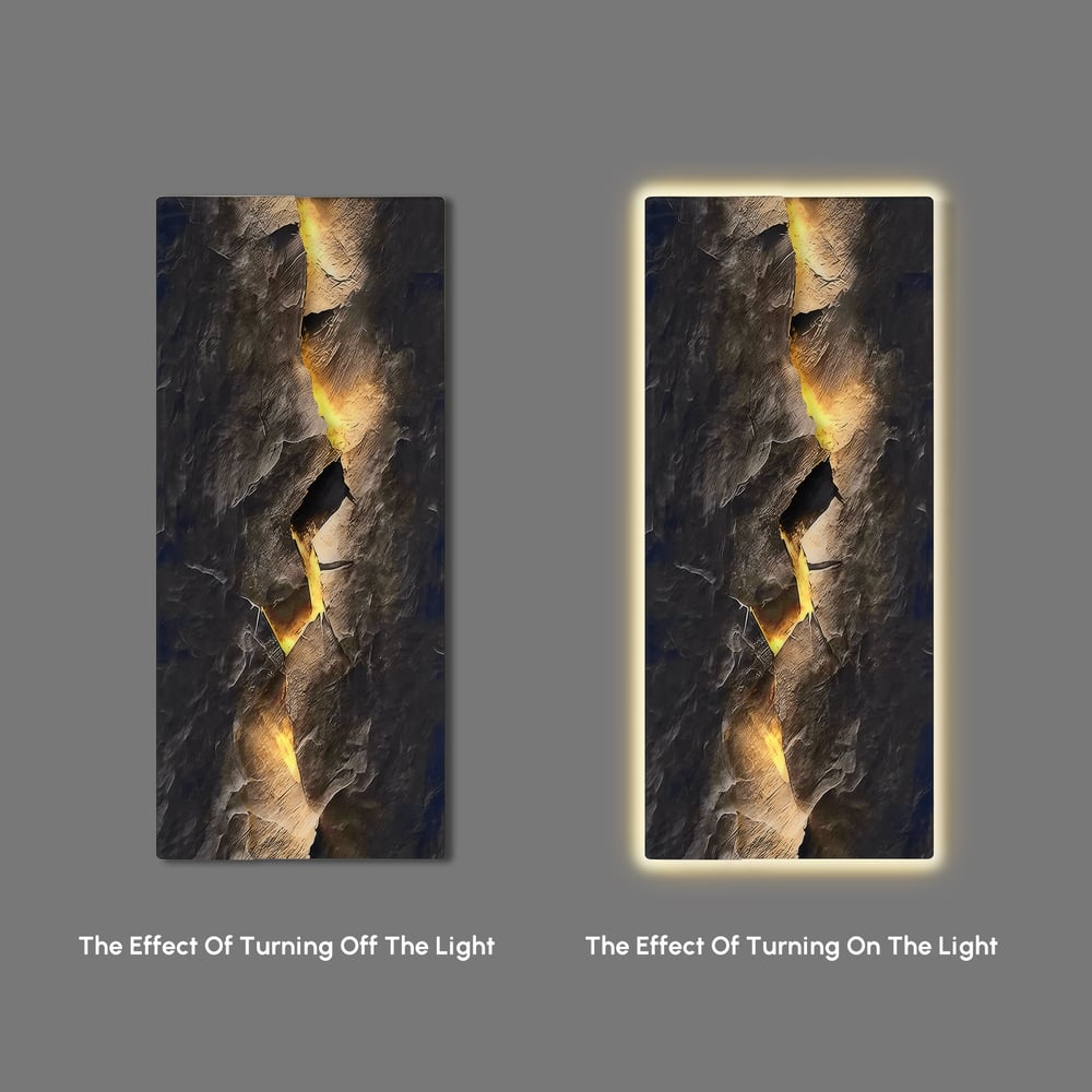 Extra-Large Modern LED Wall Art with Backlit Light Home Decor — USB Powered window image