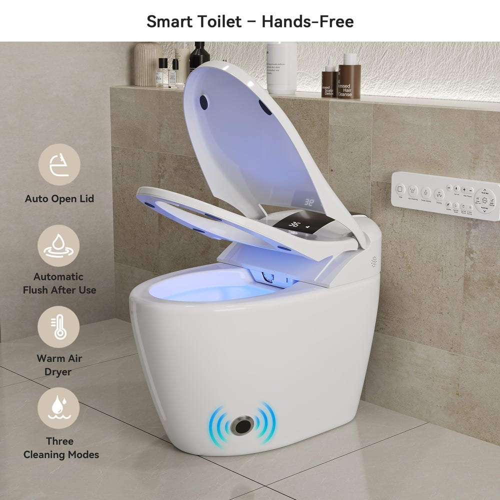 Hynova AX8 Pro Smart Toilet with Auto Lid, UV Sterilization & Voice Control window image