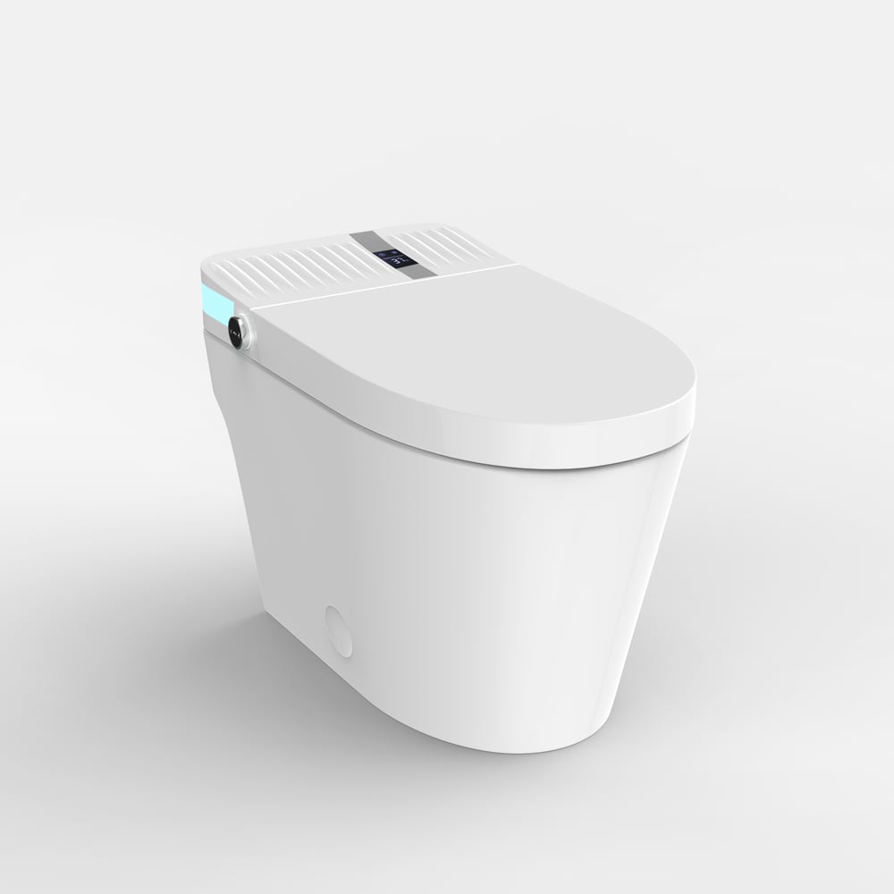Glowin K1 Automatic Smart Bidet Toilet with Rear Ambient Light 1.32 GPF window image