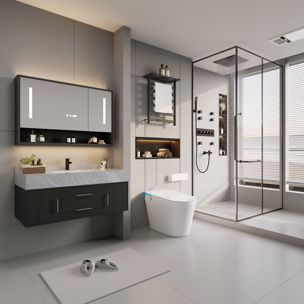 Glowin K4 Smart Toilet with Heated Seat & Remote Control White, ADA-Compliant window image
