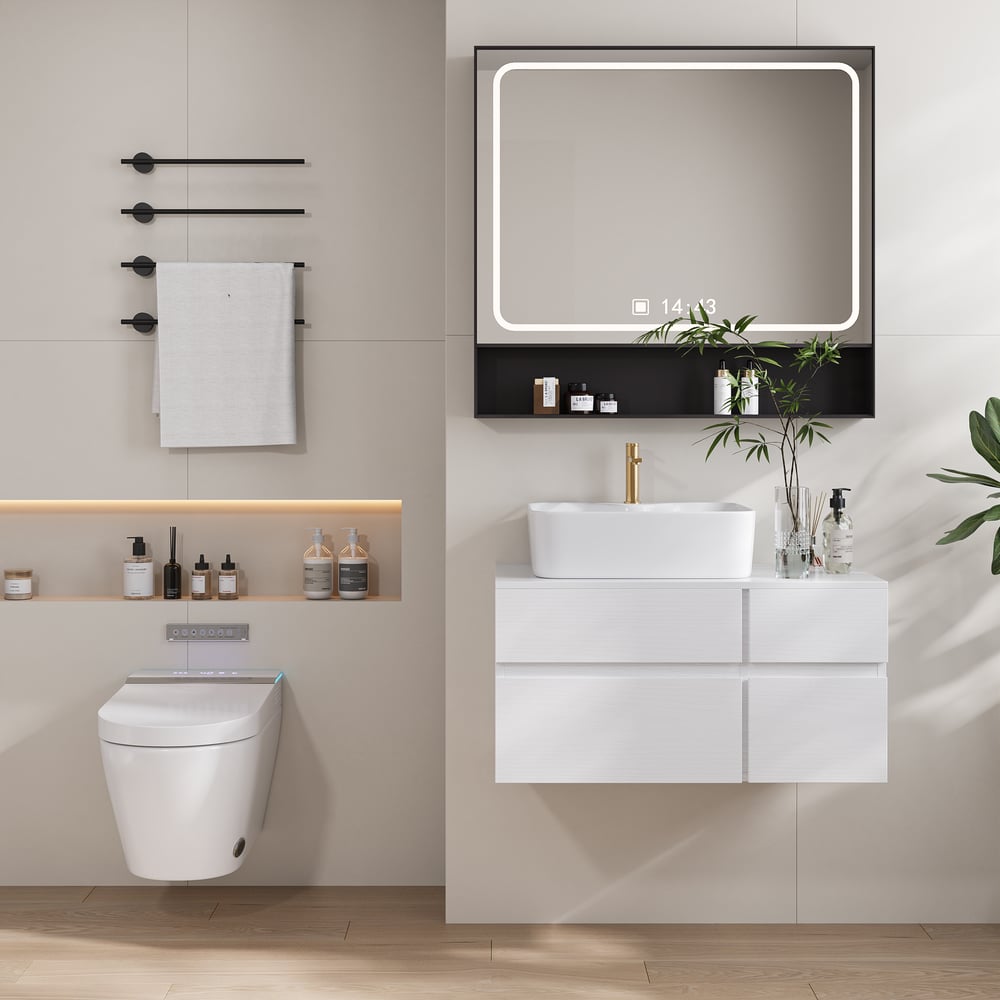 Intelligent Wall-mounted Shower Toilet with Full Function and Water Saving Efficiency window image