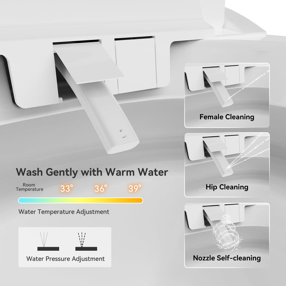 Hynova AX7 Automatic Smart Bidet Toilet with Built-in Tank 1.27 GPF, ADA Compliant window image
