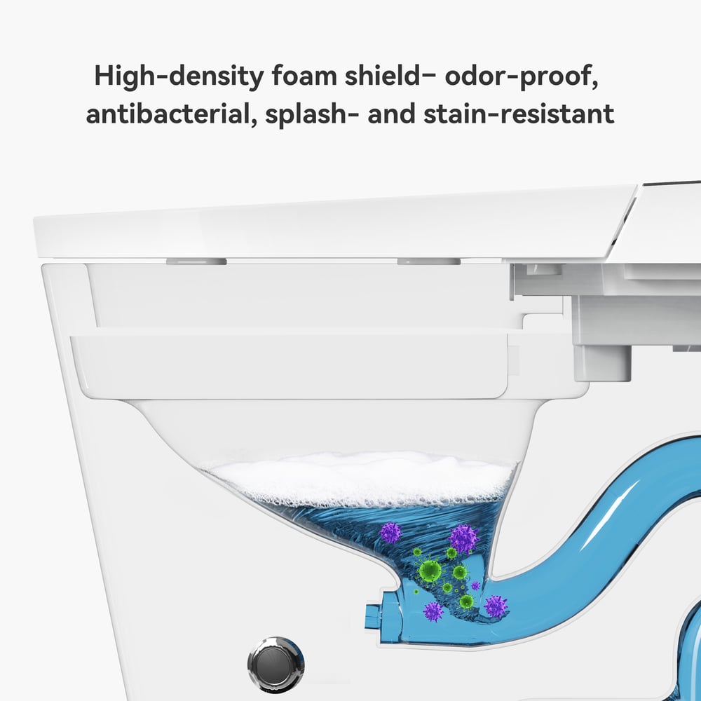Fitro H2 Pro Compact Smart Bidet Toilet with Auto Open/Close Lid Built-In Tank window image