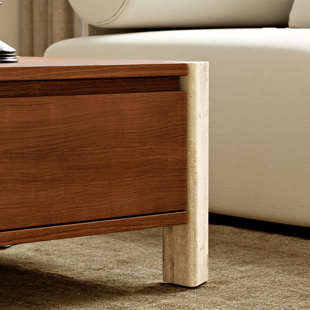 47"  Acacia Coffee Table with Storage window image