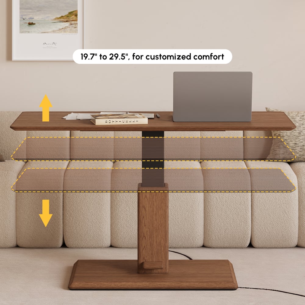 1200mm Walnut Lift-Top Height-Adjustable Coffee Table window image