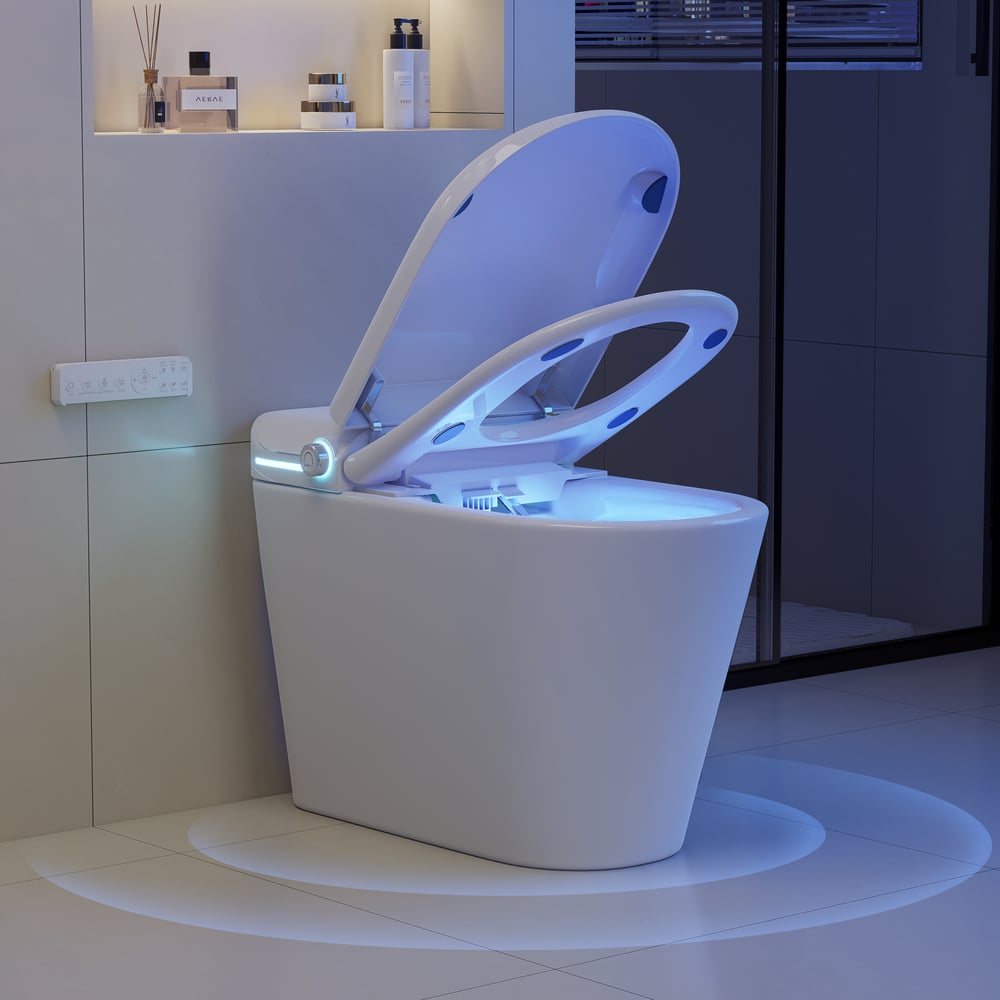 Glowin K3 Modern Smart One-Piece Elongated Smart Toilet, Built-in Tank, Aromatherapy window image