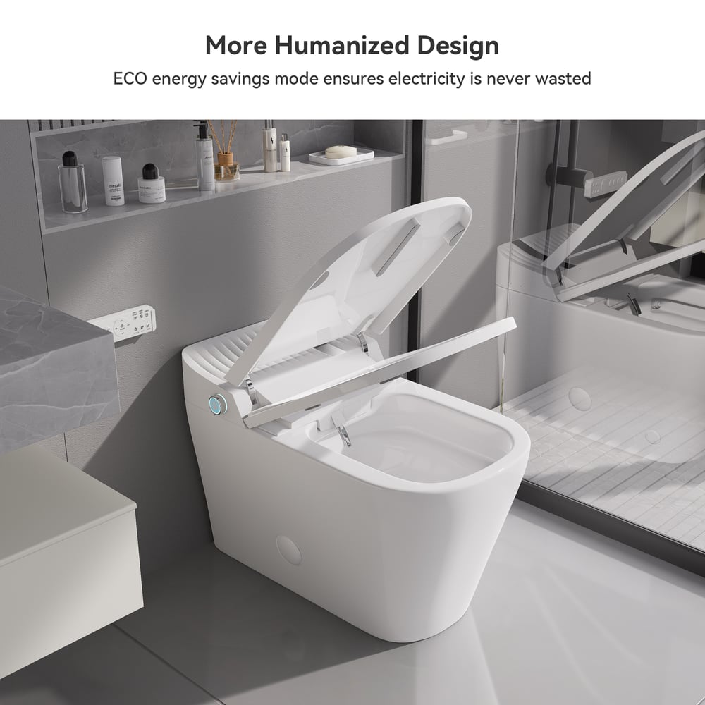 Hynova AX4 Automatic Smart Bidet Toilet with Auto Open/Close Lid and  Heated Seat window image