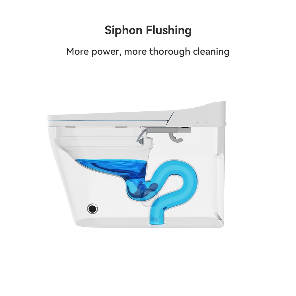 Hynova AX4 Automatic Smart Bidet Toilet with Auto Open/Close Lid and  Heated Seat window image