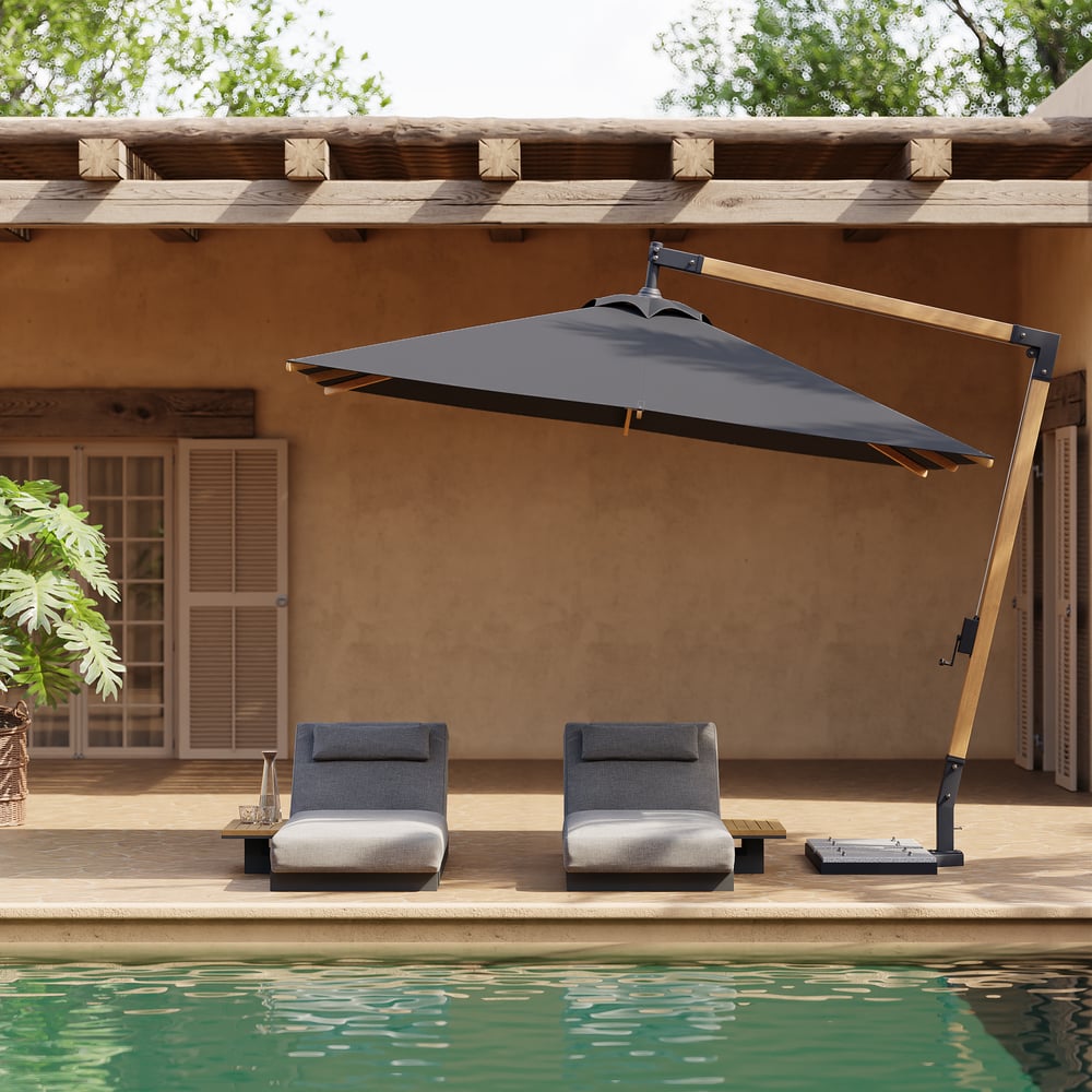 Axis 3000mm Cantilever Garden parasol with Adjustable Height window image