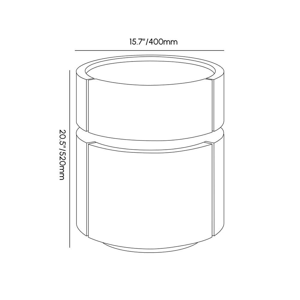 Saddle Leather 2-Drawer Smart LED Nightstand with Wireless Charging weights dimensions image