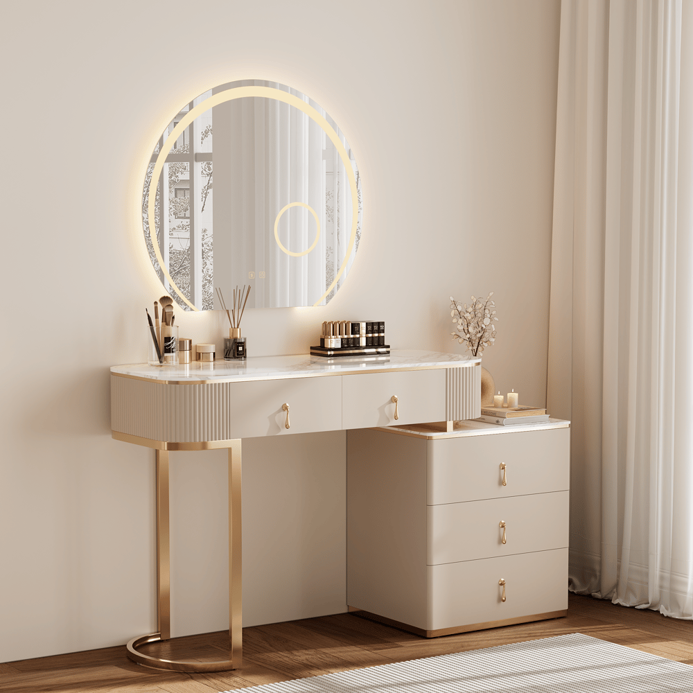 28" Wide LED Bathroom Mirror Dimmable with 3X Magnifier & Anti-Fog window image