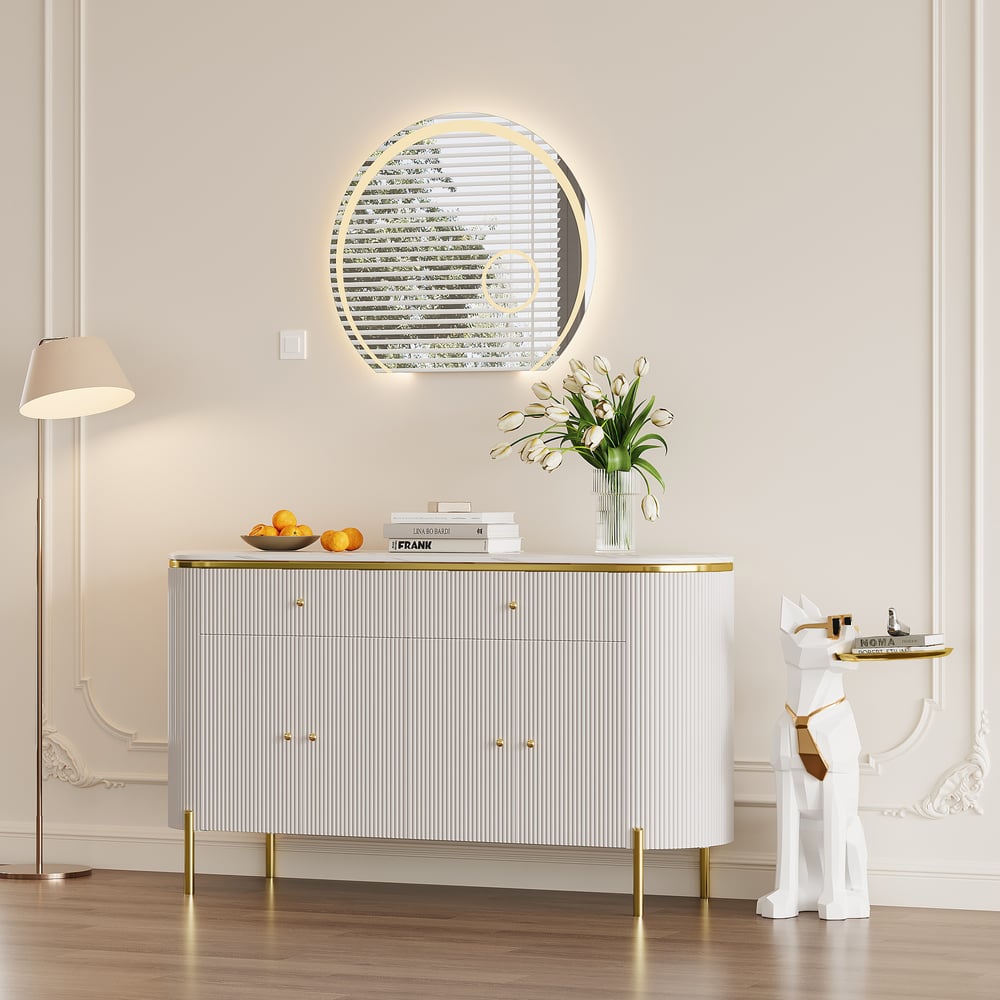 28" Wide LED Bathroom Mirror Dimmable with 3X Magnifier & Anti-Fog window image