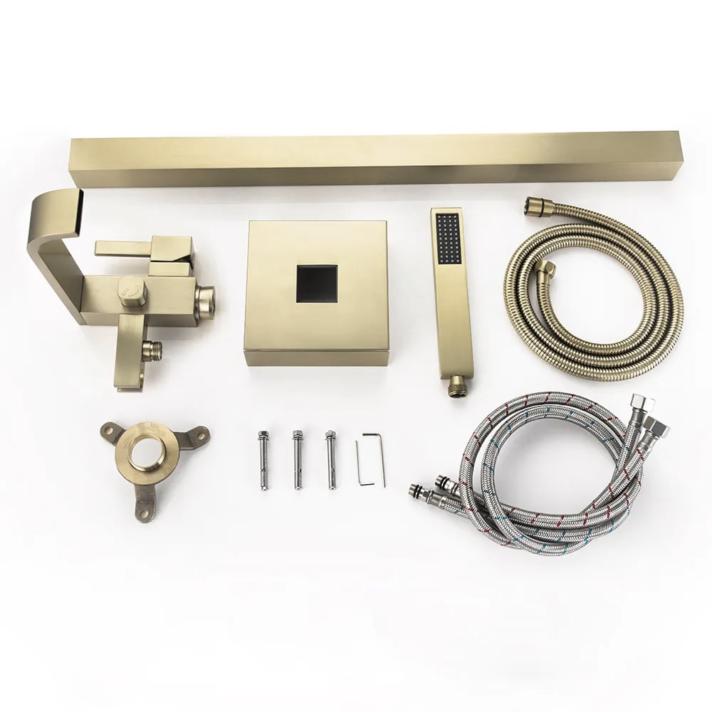 Dree Floor Mounted Tub Filler Single Handle Freestanding Bathtub Faucet Handheld Shower window image