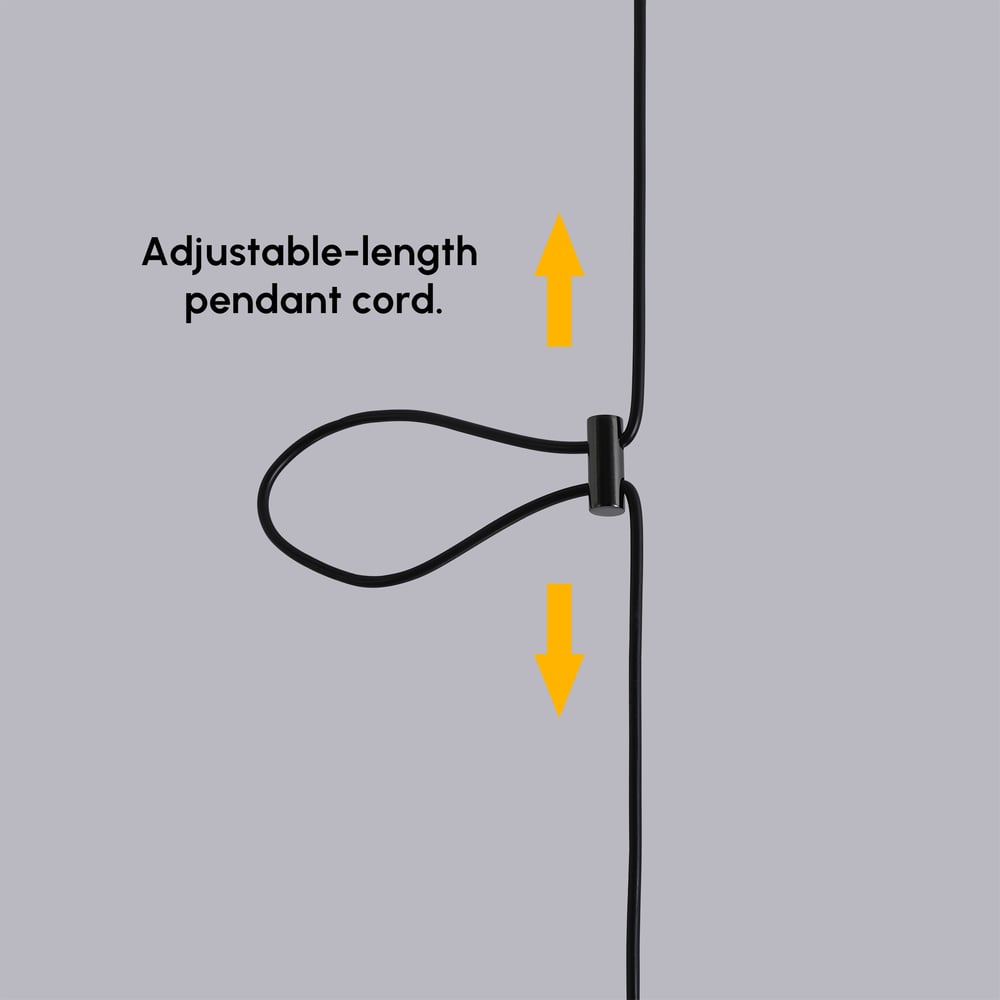 360° Rotatable, Spherical Pendant Light with Adjustable Hanging Height window image