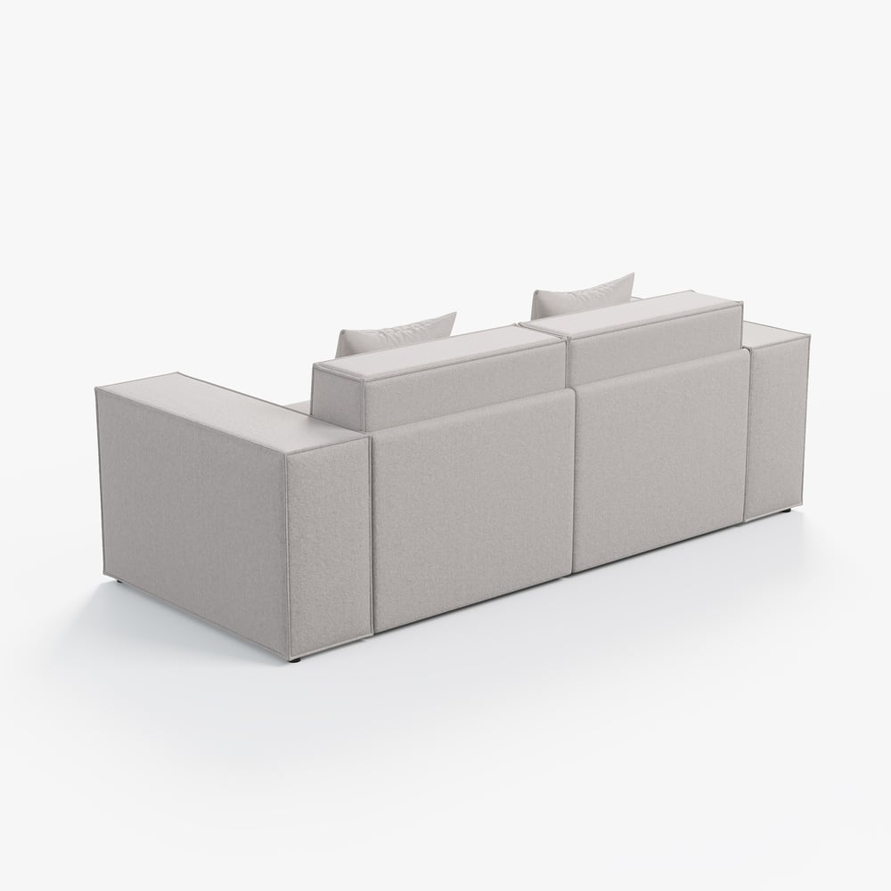 87" 2-Piece Modular Anti-scratch Performance Velvet Sectional window image